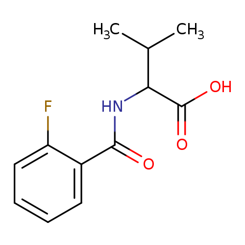 2-[(2-fluorophenyl)formamido]-3-methylbutanoic acid