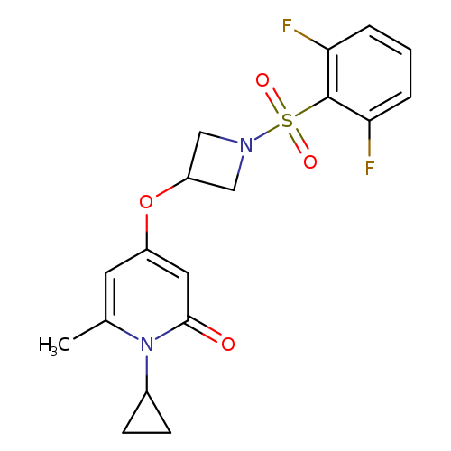 1-cyclopropyl-4-{[1-(2,6-difluorobenzenesulfonyl)azetidin-3-yl]oxy}-6-methyl-1,2-dihydropyridin-2-one