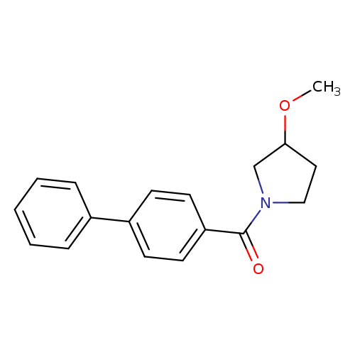 1-{[1,1'-biphenyl]-4-carbonyl}-3-methoxypyrrolidine