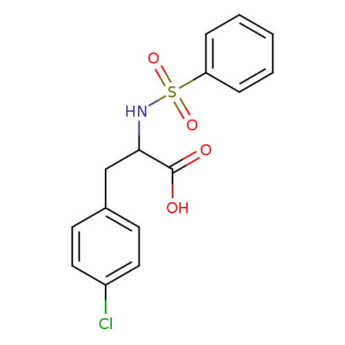 2-benzenesulfonamido-3-(4-chlorophenyl)propanoic acid