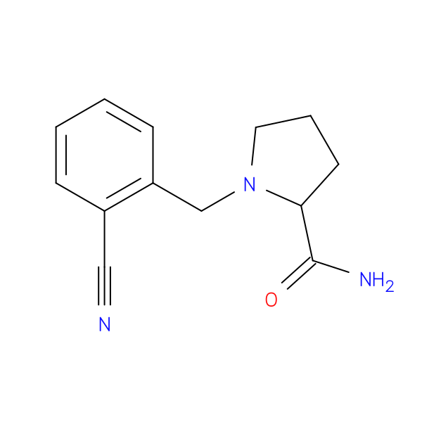 1-[(2-cyanophenyl)methyl]pyrrolidine-2-carboxamide