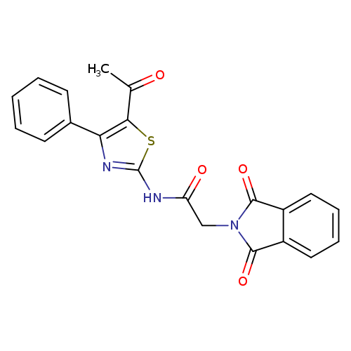 N-(5-acetyl-4-phenyl-1,3-thiazol-2-yl)-2-(1,3-dioxo-2,3-dihydro-1H-isoindol-2-yl)acetamide