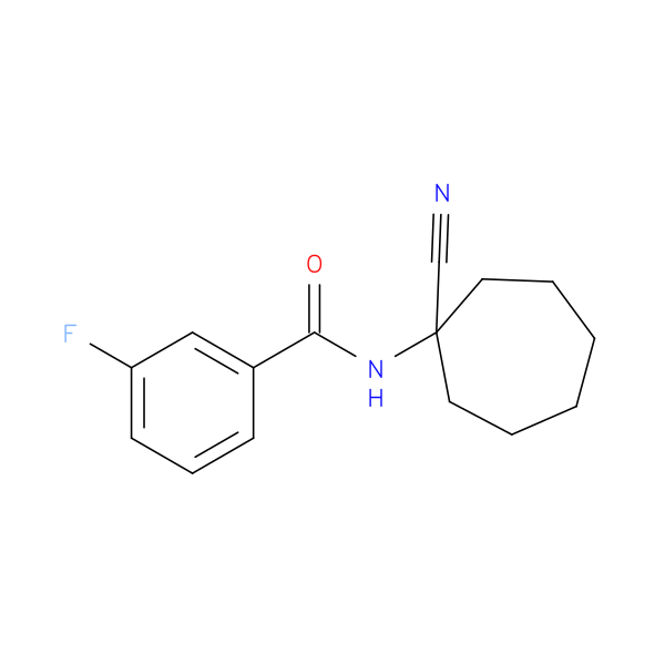 N-(1-CYANO-CYCLOHEPTYL)-3-FLUORO-BENZAMIDE