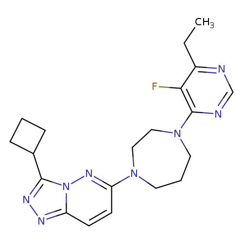 1-{3-cyclobutyl-[1,2,4]triazolo[4,3-b]pyridazin-6-yl}-4-(6-ethyl-5-fluoropyrimidin-4-yl)-1,4-diazepane