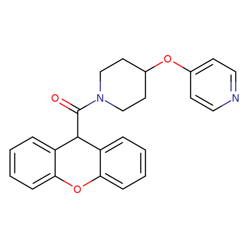 4-{[1-(9H-xanthene-9-carbonyl)piperidin-4-yl]oxy}pyridine
