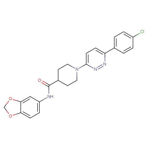N-(2H-1,3-benzodioxol-5-yl)-1-[6-(4-chlorophenyl)pyridazin-3-yl]piperidine-4-carboxamide