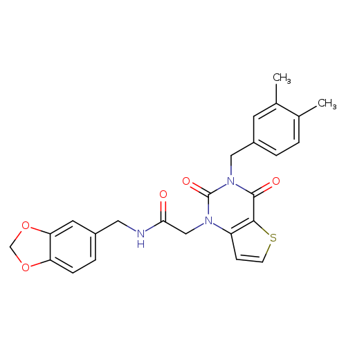 N-[(2H-1,3-benzodioxol-5-yl)methyl]-2-{3-[(3,4-dimethylphenyl)methyl]-2,4-dioxo-1H,2H,3H,4H-thieno[3,2-d]pyrimidin-1-yl}acetamide