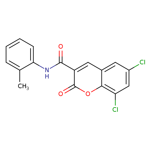 6,8-dichloro-N-(2-methylphenyl)-2-oxo-2H-chromene-3-carboxamide
