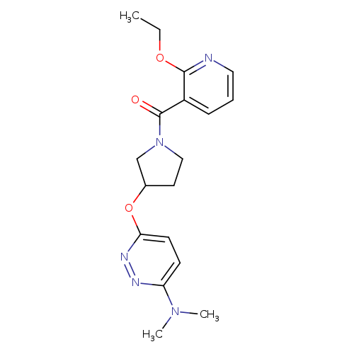 6-{[1-(2-ethoxypyridine-3-carbonyl)pyrrolidin-3-yl]oxy}-N,N-dimethylpyridazin-3-amine