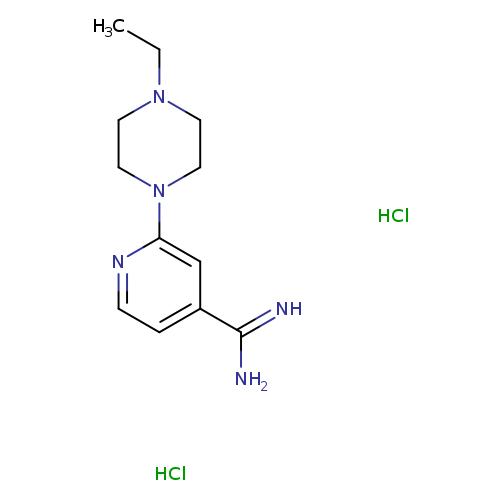 2-(4-ethylpiperazin-1-yl)pyridine-4-carboximidamide dihydrochloride