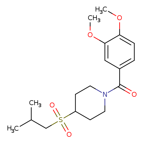 1-(3,4-dimethoxybenzoyl)-4-(2-methylpropanesulfonyl)piperidine