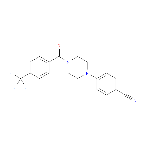4-{4-[4-(trifluoromethyl)benzoyl]piperazin-1-yl}benzonitrile