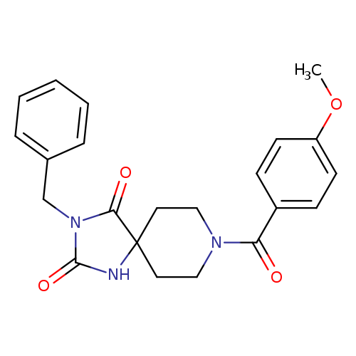 3-benzyl-8-(4-methoxybenzoyl)-1,3,8-triazaspiro[4.5]decane-2,4-dione