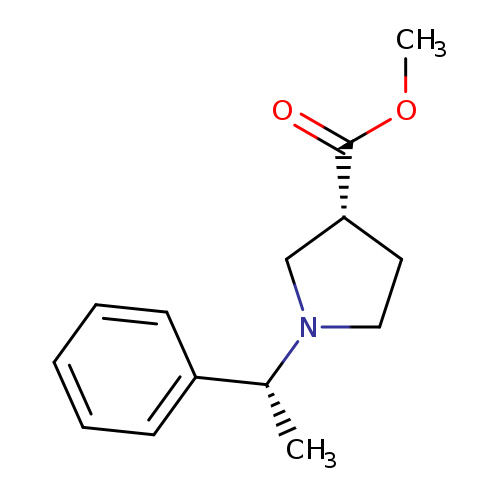 (R)-methyl 1-((R)-1-phenylethyl)pyrrolidine-3-carboxylate