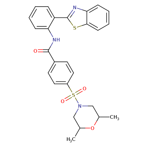 N-[2-(1,3-benzothiazol-2-yl)phenyl]-4-[(2,6-dimethylmorpholin-4-yl)sulfonyl]benzamide
