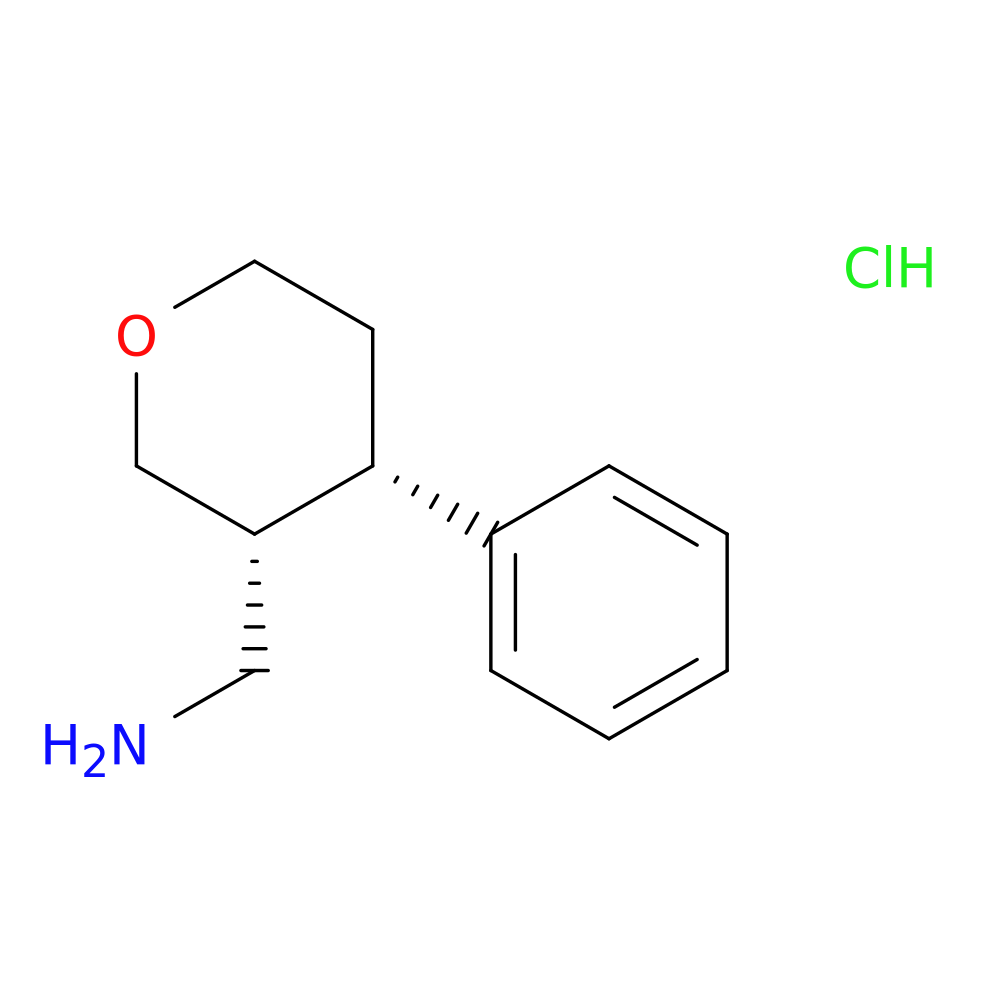 rac-1-[(3R,4S)-4-phenyloxan-3-yl]methanamine hydrochloride