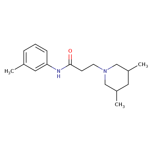 3-(3,5-dimethyl-1-piperidinyl)-N-(3-methylphenyl)propanamide