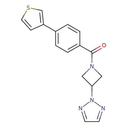 2-{1-[4-(thiophen-3-yl)benzoyl]azetidin-3-yl}-2H-1,2,3-triazole