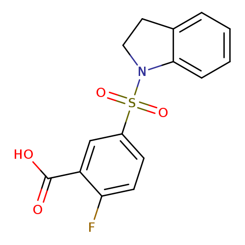 5-(2,3-Dihydro-1h-indol-1-ylsulfonyl)-2-fluorobenzoic acid