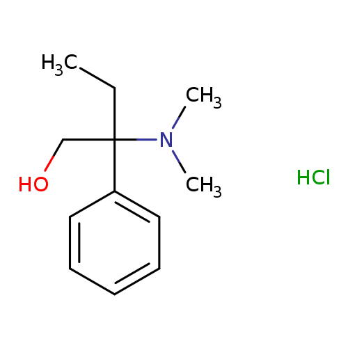 beta-(dimethylamino)-beta-ethylphenethyl alcohol hydrochloride