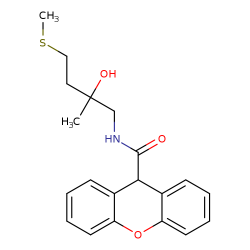 N-[2-hydroxy-2-methyl-4-(methylsulfanyl)butyl]-9H-xanthene-9-carboxamide
