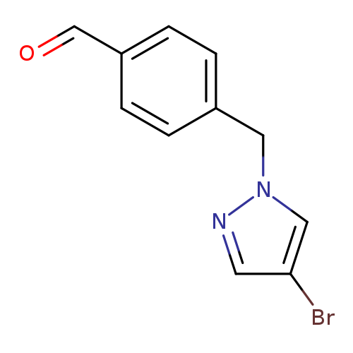4-[(4-bromo-1H-pyrazol-1-yl)methyl]benzaldehyde
