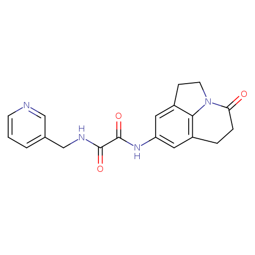 N-{11-oxo-1-azatricyclo[6.3.1.0^{4,12}]dodeca-4(12),5,7-trien-6-yl}-N'-[(pyridin-3-yl)methyl]ethanediamide
