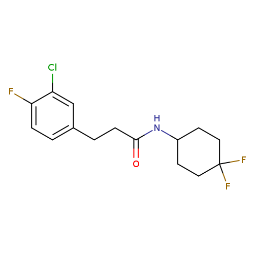 3-(3-chloro-4-fluorophenyl)-N-(4,4-difluorocyclohexyl)propanamide