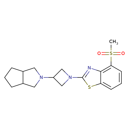 4-methanesulfonyl-2-(3-{octahydrocyclopenta[c]pyrrol-2-yl}azetidin-1-yl)-1,3-benzothiazole