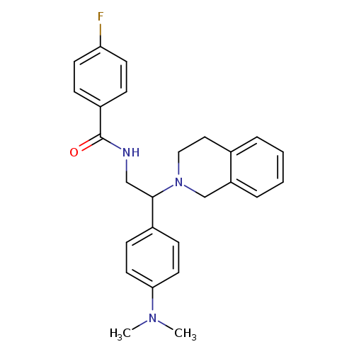 N-{2-[4-(dimethylamino)phenyl]-2-(1,2,3,4-tetrahydroisoquinolin-2-yl)ethyl}-4-fluorobenzamide