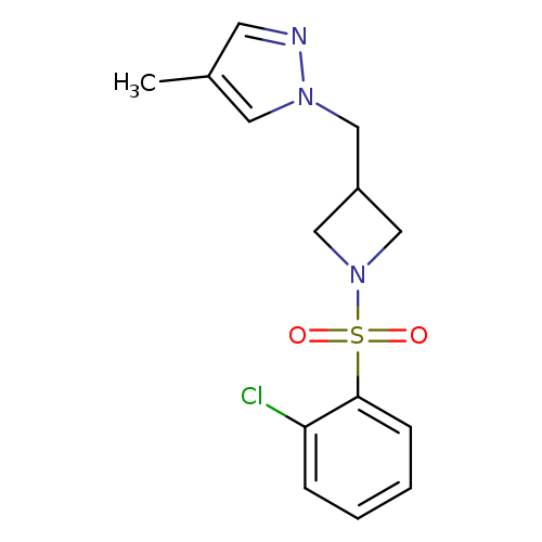 1-{[1-(2-chlorobenzenesulfonyl)azetidin-3-yl]methyl}-4-methyl-1H-pyrazole