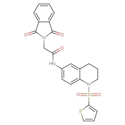 2-(1,3-dioxo-2,3-dihydro-1H-isoindol-2-yl)-N-[1-(thiophene-2-sulfonyl)-1,2,3,4-tetrahydroquinolin-6-yl]acetamide