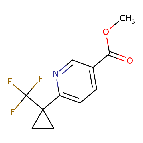 methyl 6-[1-(trifluoromethyl)cyclopropyl]pyridine-3-carboxylate