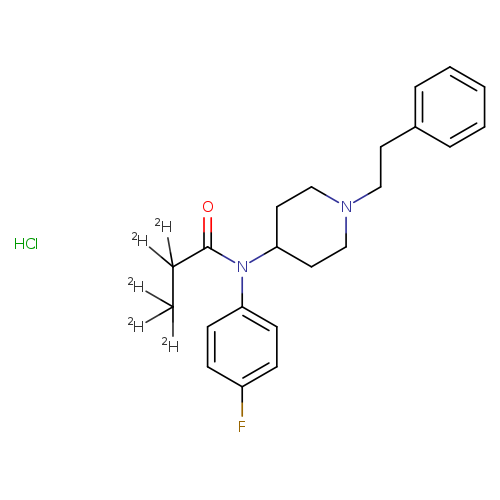 N-(4-fluorophenyl)-N-(1-phenethylpiperidin-4-yl)propanamide-d5,monohydrochloride