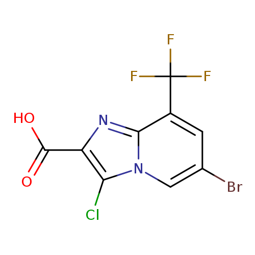 6-Bromo-3-chloro-8-trifluoromethyl-imidazo[1,2-a]pyridine-2-carboxylic acid