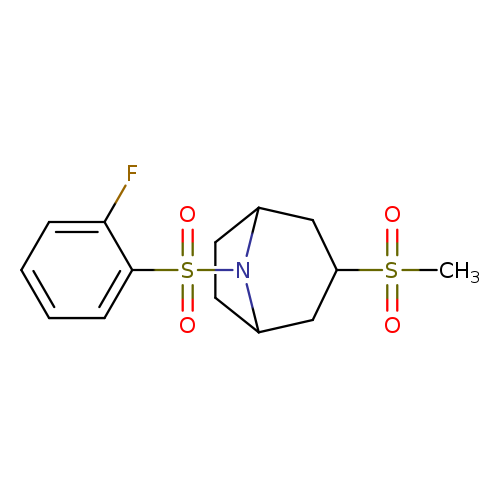 8-(2-fluorobenzenesulfonyl)-3-methanesulfonyl-8-azabicyclo[3.2.1]octane