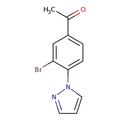 1-(3-Bromo-4-(1H-pyrazol-1-yl)phenyl)ethanone