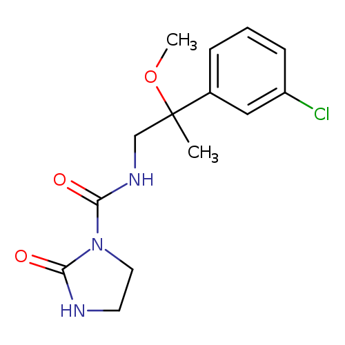 N-[2-(3-chlorophenyl)-2-methoxypropyl]-2-oxoimidazolidine-1-carboxamide