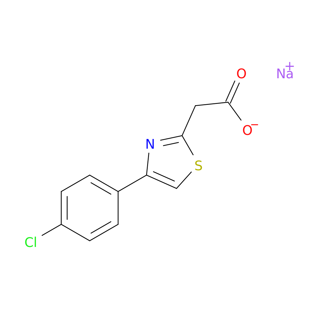 sodium 2-[4-(4-chlorophenyl)-1,3-thiazol-2-yl]acetate