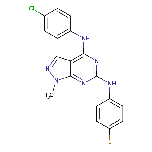 N4-(4-chlorophenyl)-N6-(4-fluorophenyl)-1-methyl-1H-pyrazolo[3,4-d]pyrimidine-4,6-diamine