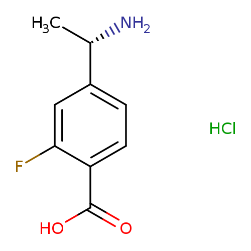 (S)-4-(1-Aminoethyl)-2-fluorobenzoic acid hydrochloride