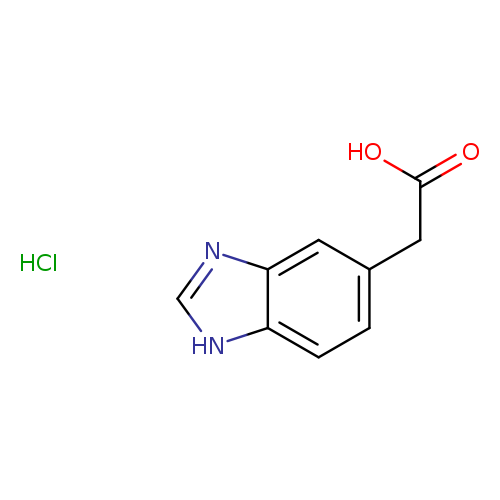 2-(1H-1,3-benzodiazol-5-yl)acetic acid hydrochloride