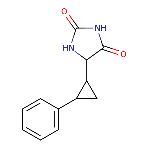 5-(2-phenylcyclopropyl)imidazolidine-2,4-dione