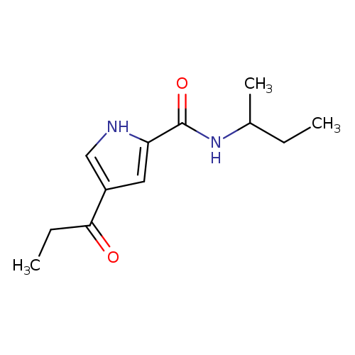 N-(butan-2-yl)-4-propanoyl-1H-pyrrole-2-carboxamide