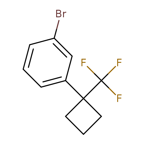 1-bromo-3-[1-(trifluoromethyl)cyclobutyl]benzene