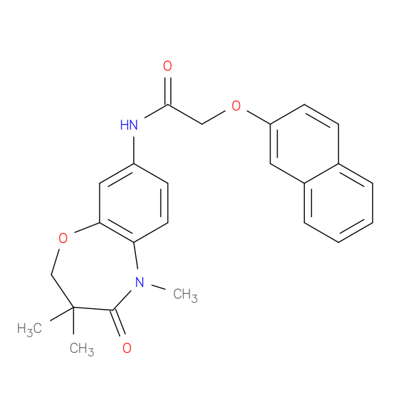 2-(naphthalen-2-yloxy)-N-(3,3,5-trimethyl-4-oxo-2,3,4,5-tetrahydro-1,5-benzoxazepin-8-yl)acetamide