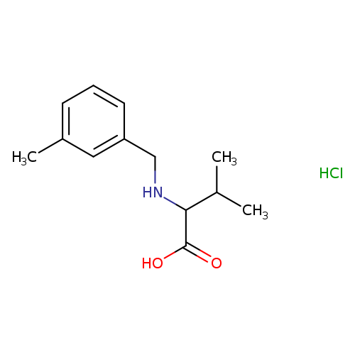 3-methyl-2-{[(3-methylphenyl)methyl]amino}butanoic acid hydrochloride