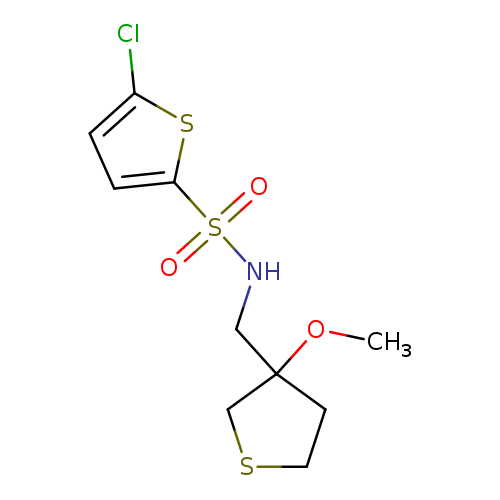 5-chloro-N-[(3-methoxythiolan-3-yl)methyl]thiophene-2-sulfonamide