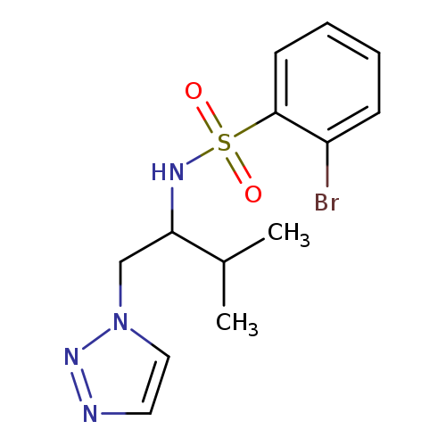 2-bromo-N-[3-methyl-1-(1H-1,2,3-triazol-1-yl)butan-2-yl]benzene-1-sulfonamide