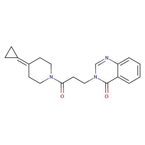 3-[3-(4-cyclopropylidenepiperidin-1-yl)-3-oxopropyl]-3,4-dihydroquinazolin-4-one